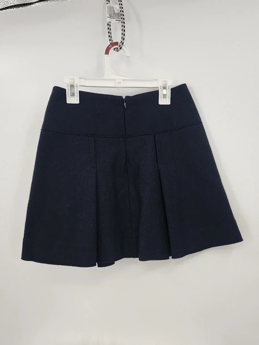 VINCE Wool Circle Mini Skirt Navy Blue Size 00